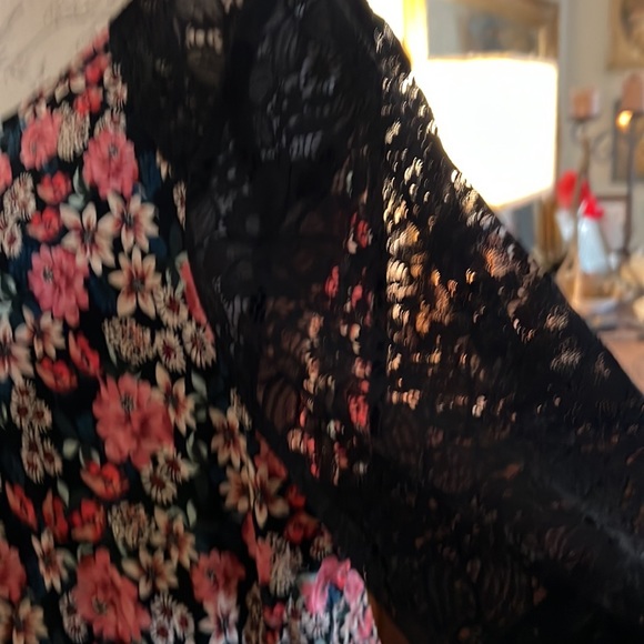 Torrid Mini Challis Floral Tiered Dress - Picture 2 of 4